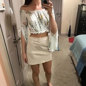 F21 Pale Pink Mini Skirt